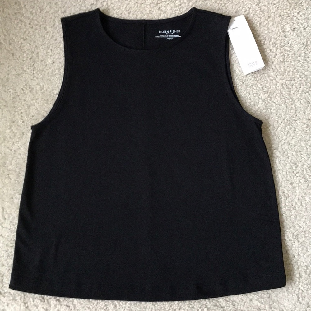 Eileen Fisher Petite Cotton Jersey Top